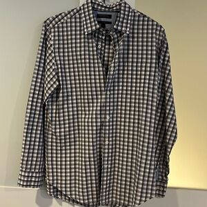 Banana Republic Slim Fit Men’s Button Down Plaid Long Sleeve Shirt Size Medium